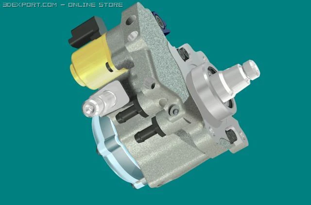 fuel pump 3D Model .c4d .max .obj .3ds .fbx .stl .blend