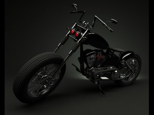 motorcycle bobber chopper 3D Model