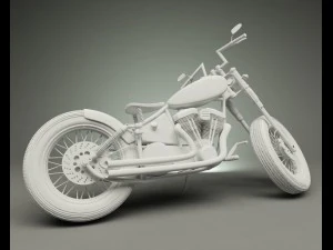 motorcycle bobber chopper 3D Model