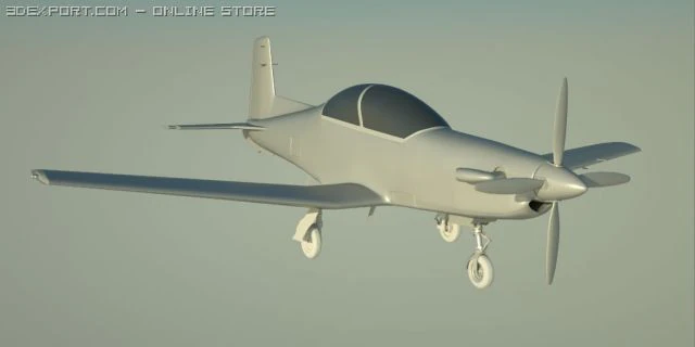 pilatus pc9 3D Model .c4d .max .obj .3ds .fbx .stl .blend 