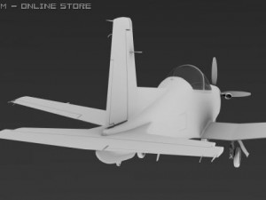 pilatus pc9 3D मॉडल