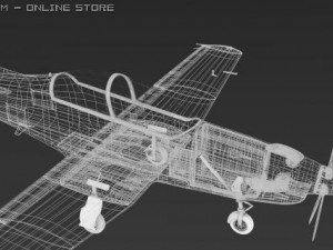 pilatus pc9 3D मॉडल