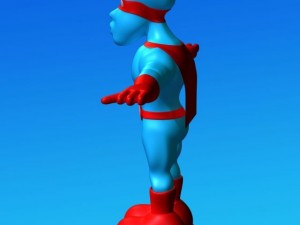 super hero toon caracter Modelo 3D