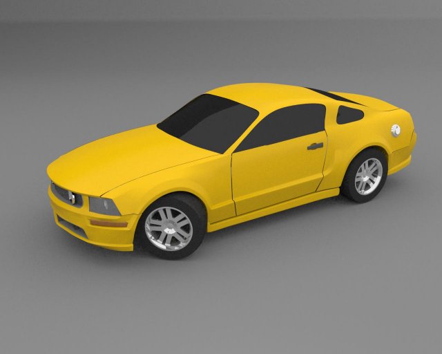 ford mustang gt 2005 Modello 3D .c4d .max .obj .3ds .fbx .stl .blend 