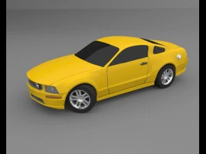 フォード マスタング GT 2005 3Dモデル