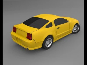 ford mustang gt 2005 3D Model