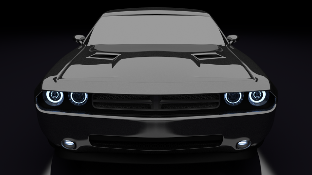dodge challenger 2008 Model 3D .c4d .max .obj .3ds .fbx .stl .blend 