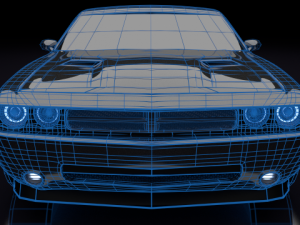 dodge challenger 2008 Model 3D