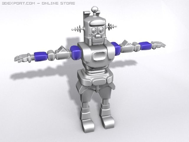robo Model 3D .c4d .max .obj .3ds .fbx .stl .blend 