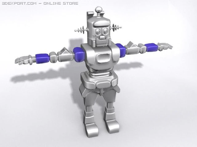 robo 3D Model .c4d .max .obj .3ds .fbx .stl .blend 