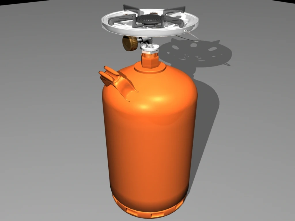 camp gas 3D Model .c4d .max .obj .3ds .fbx .stl .blend
