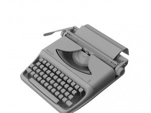 typewriter Modello 3D
