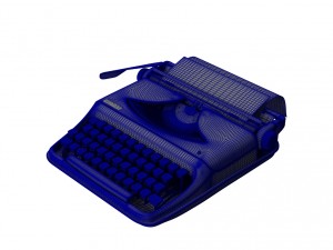 typewriter Modello 3D