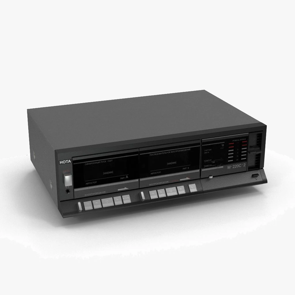 tape recorder nota-220 3D Model .c4d .max .obj .3ds .fbx .stl .blend 