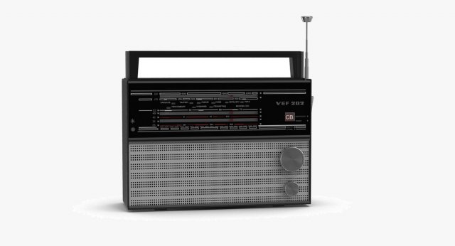 radio vef 202 3D Модель .c4d .max .obj .3ds .fbx .stl .blend 