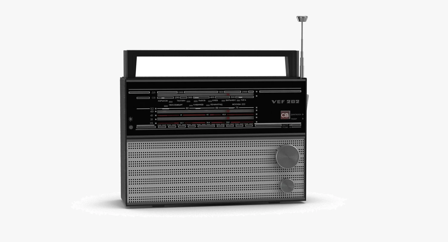 radio vef 202 3D Model .c4d .max .obj .3ds .fbx .stl .blend 
