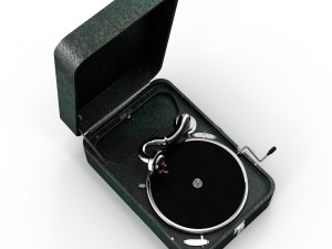 portable gramophone 3D मॉडल