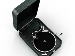 portable gramophone 3D Model