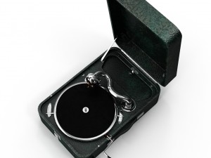 portable gramophone 3D मॉडल