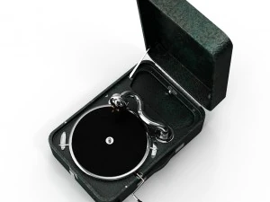 portable gramophone 3D Model