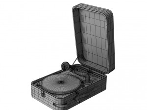 portable gramophone 3D मॉडल