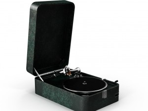 portable gramophone 3D मॉडल