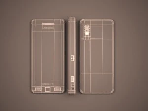 samsung star tv phone 3D Model
