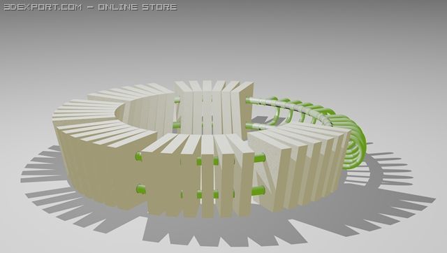 urban modular blench 3D 模型 .c4d .max .obj .3ds .fbx .stl .blend