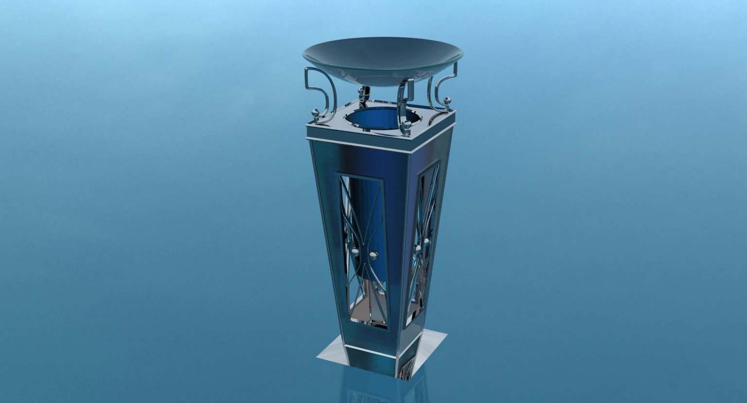 ashtraybarrel01 3D Model .c4d .max .obj .3ds .fbx .stl .blend