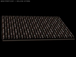 tetto in coppo 3D Model