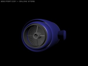 jet engine Model 3D