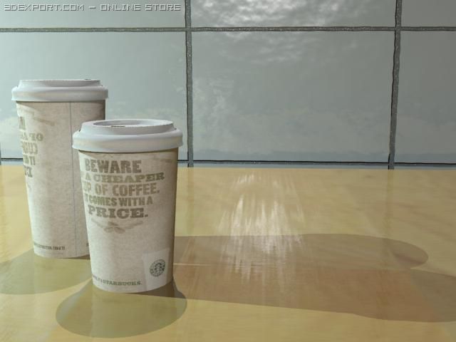 coffee cup 3D Model .c4d .max .obj .3ds .fbx .stl .blend 