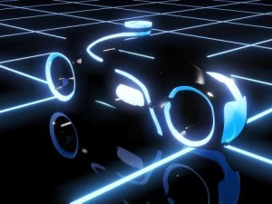 тронний світловий цикл 3D Модель