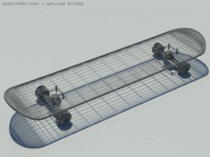 skateboard 3D Model