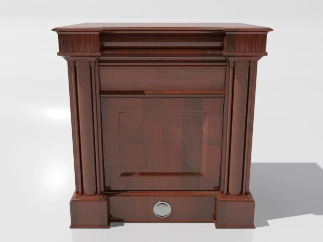 stare biurko Model 3D .c4d .max .obj .3ds .fbx .stl .blend 