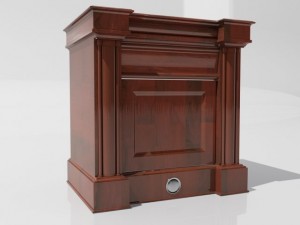 old desk 3D मॉडल