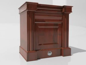 stare biurko Model 3D