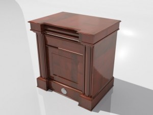 old desk 3D मॉडल