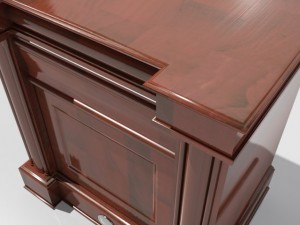 old desk 3D मॉडल