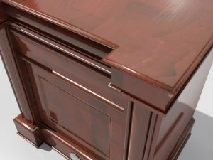 stare biurko Model 3D