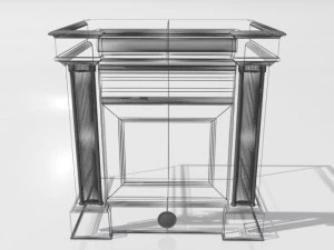 stare biurko Model 3D