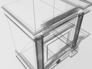 stare biurko Model 3D