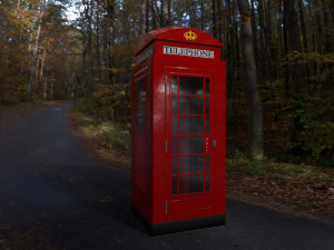 3d 3 telephone box collection Model 3D