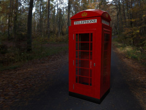 3d 3 telephone box collection Model 3D