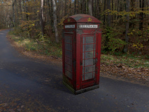 3d 3 telephone box collection Model 3D