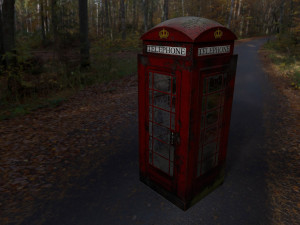 3d 3 telephone box collection Model 3D