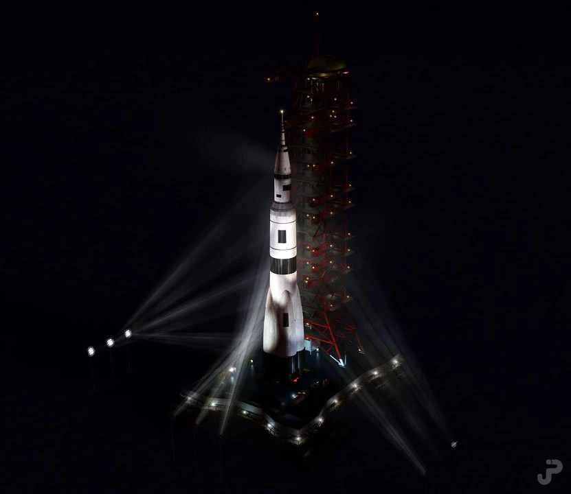 Piattaforma di lancio di razzi Modello 3D .c4d .max .obj .3ds .fbx .stl .blend 