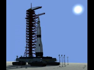 Piattaforma di lancio di razzi Modello 3D