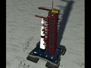 Rocket launch platform Modèle 3D