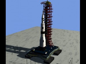 Rocket launch platform Modèle 3D